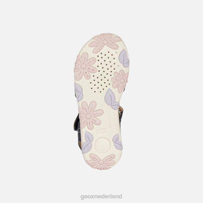 Geox sandaal Haïti meisje 282Z1087 marine/roze