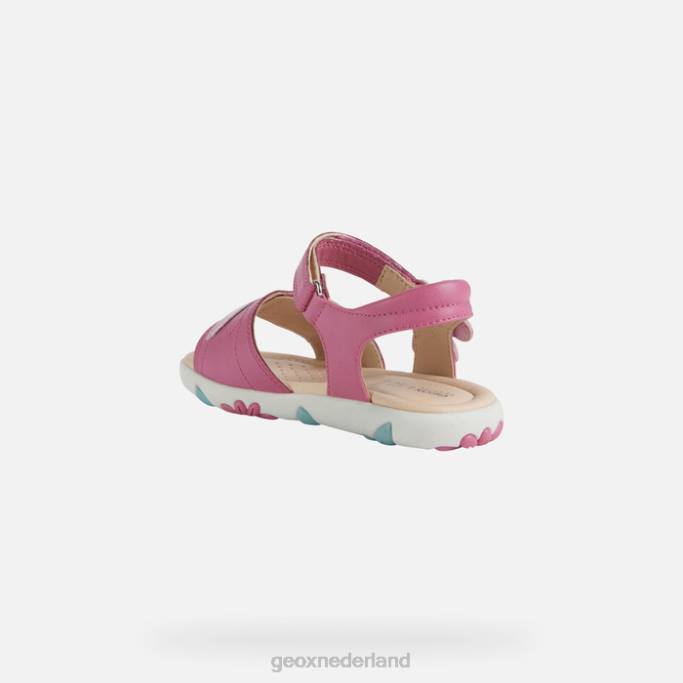 Geox sandaal Haïti meisje 282Z1176 fuchsia/donkerroze