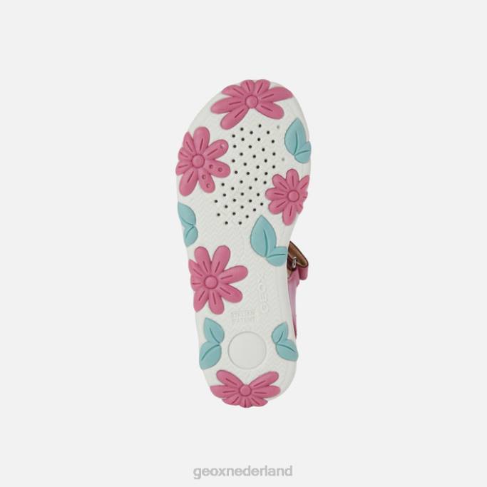 Geox sandaal Haïti meisje 282Z1176 fuchsia/donkerroze