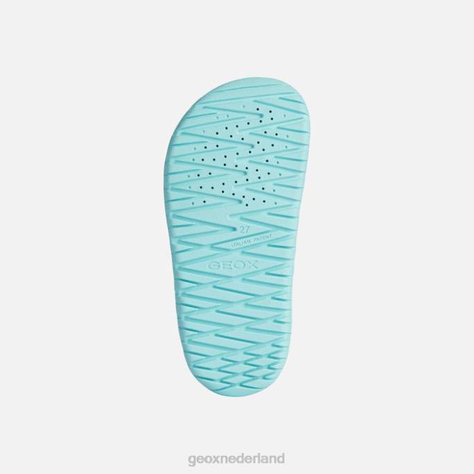 Geox sandaal fusbetto junior 282Z992 zeegroen/lila