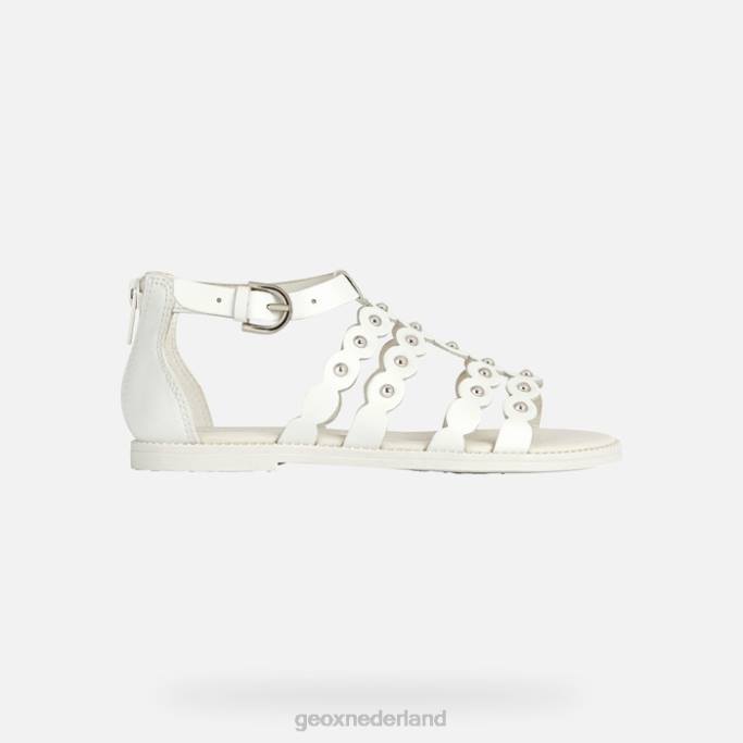 Geox sandaal karly meisje 282Z1105 wit