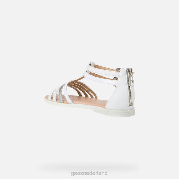 Geox sandaal karly meisje 282Z1872 wit