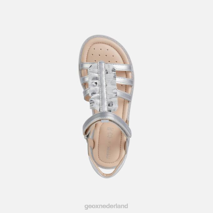 Geox sandaal starblush meisje 282Z1937 zilver