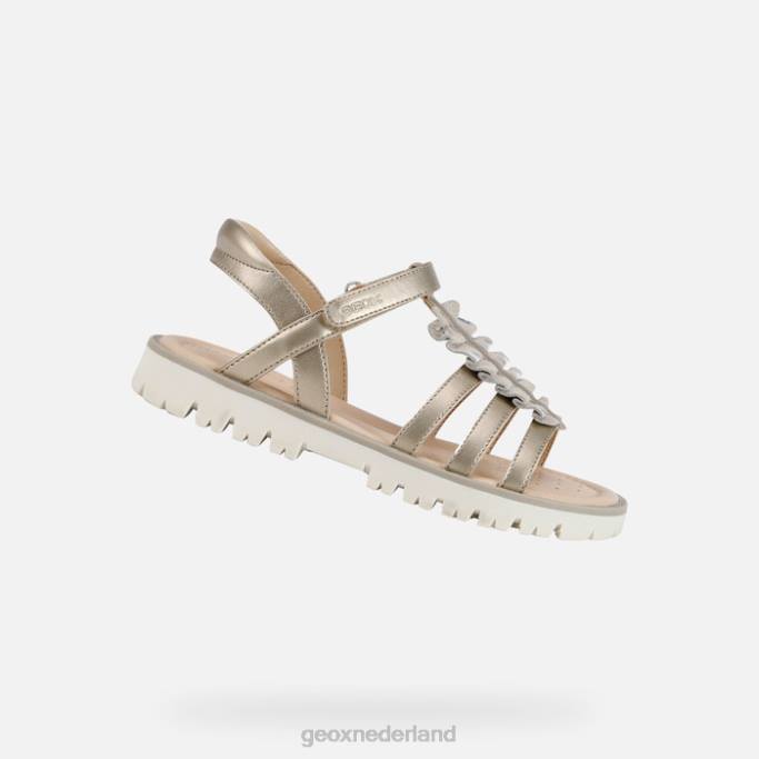 Geox sandaal starblush meisje 282Z1938 platina