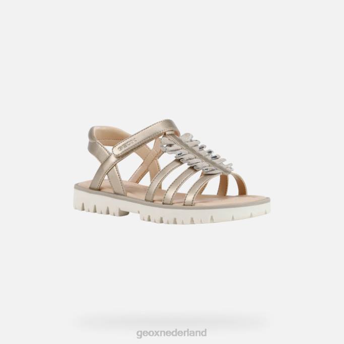 Geox sandaal starblush meisje 282Z1938 platina