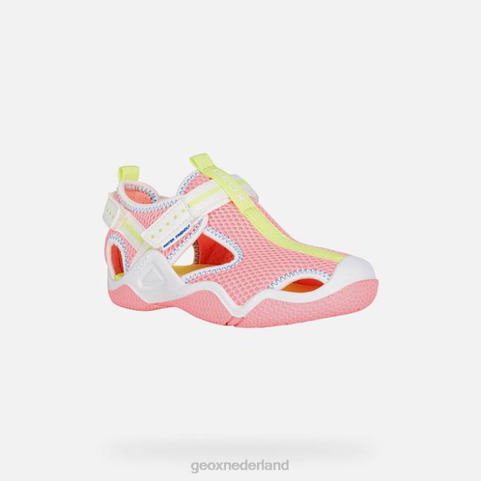 Geox waadvogel junior 282Z1047 fluo fuchsia/wit