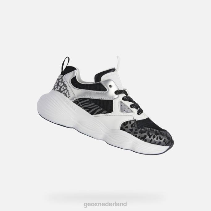 Geox bubblex meisje 282Z1244 zwart wit