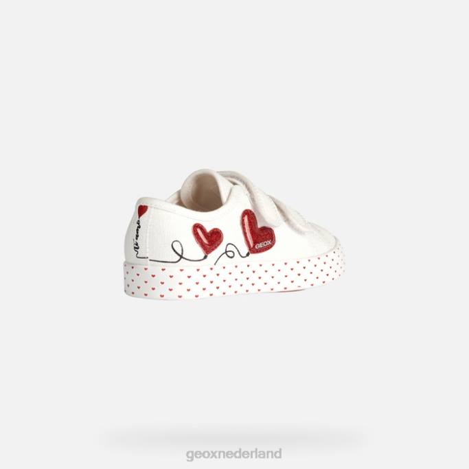 Geox ciak meisje 282Z1914 wit rood
