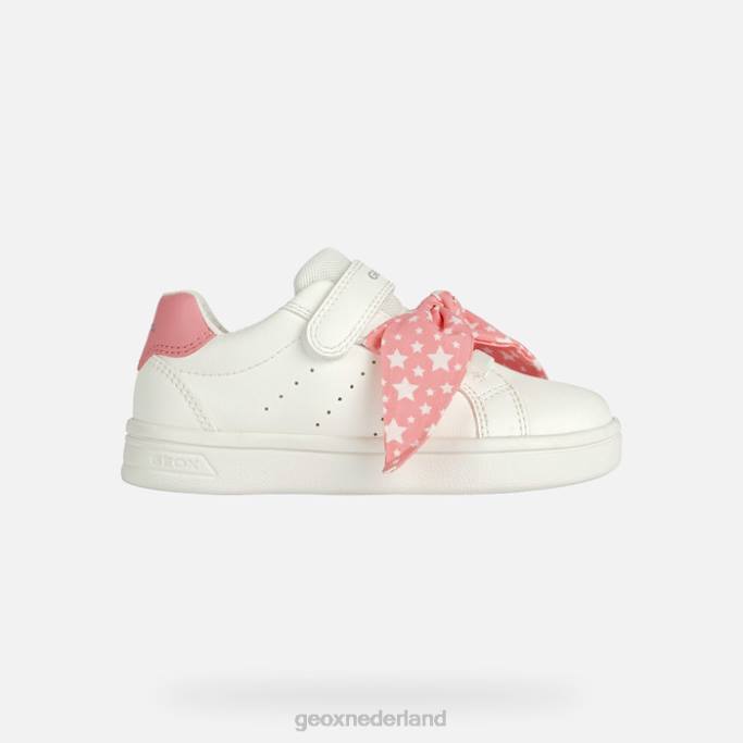 Geox djrock meisje 282Z1890 wit/licht koraal