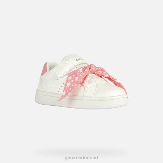 Geox djrock meisje 282Z1890 wit/licht koraal