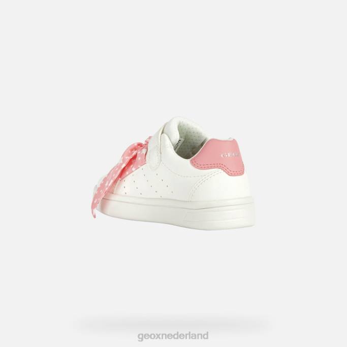 Geox djrock meisje 282Z1890 wit/licht koraal