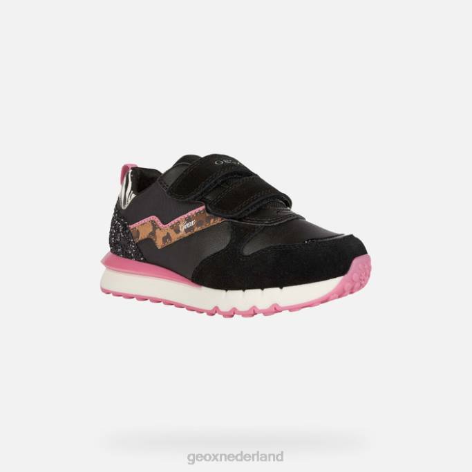Geox fastisch meisje 282Z1208 zwart/fuchsia