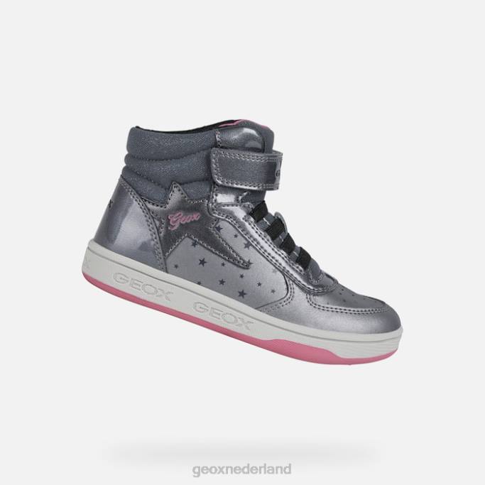 Geox malt meisje 282Z1157 donker zilver/fuchsia
