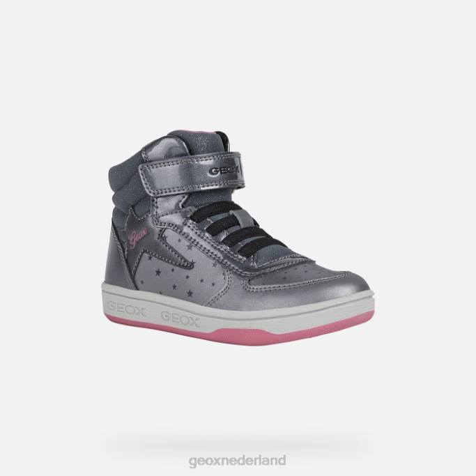 Geox malt meisje 282Z1157 donker zilver/fuchsia