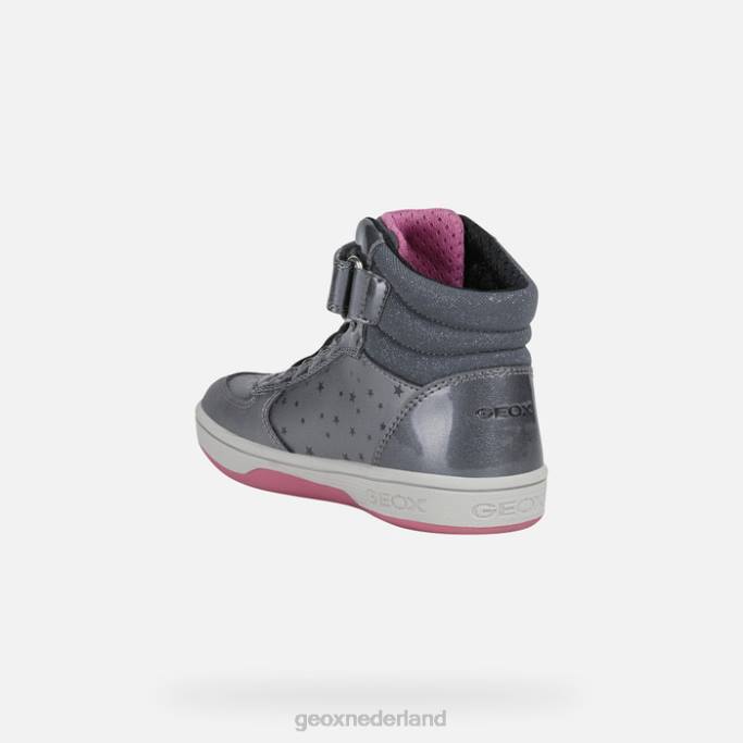Geox malt meisje 282Z1157 donker zilver/fuchsia