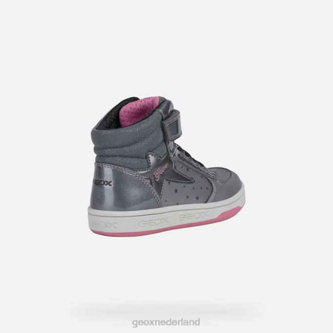 Geox malt meisje 282Z1157 donker zilver/fuchsia