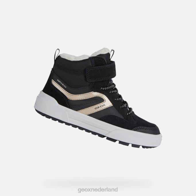 Geox weemble abx junior 282Z1066 zwart/platina