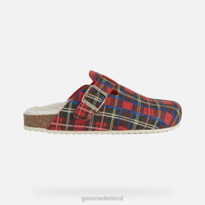 Geox brionia-vrouw 282Z112 donkerrood/rood