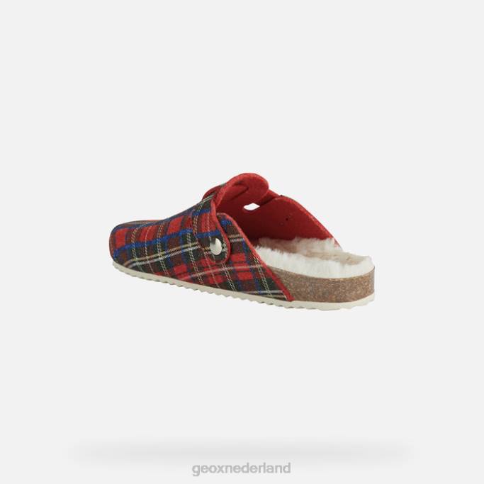 Geox brionia-vrouw 282Z112 donkerrood/rood