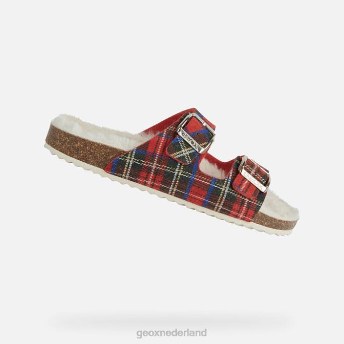 Geox brionia-vrouw 282Z61 donkerrood/rood