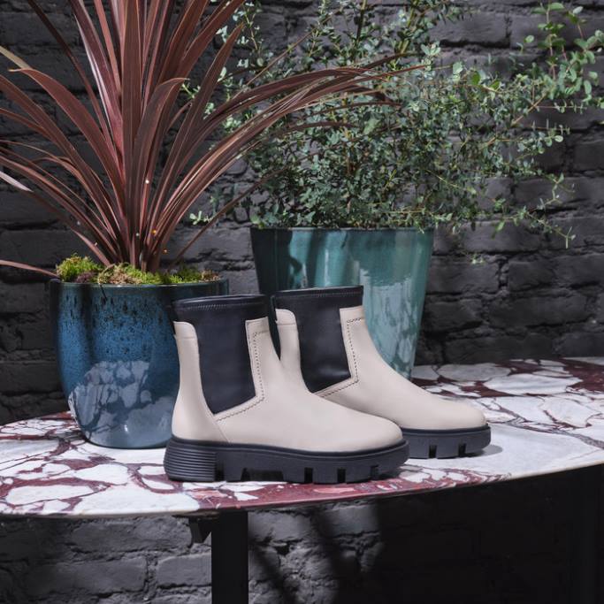 Geox vieze vrouw 282Z255 licht taupe/zwart