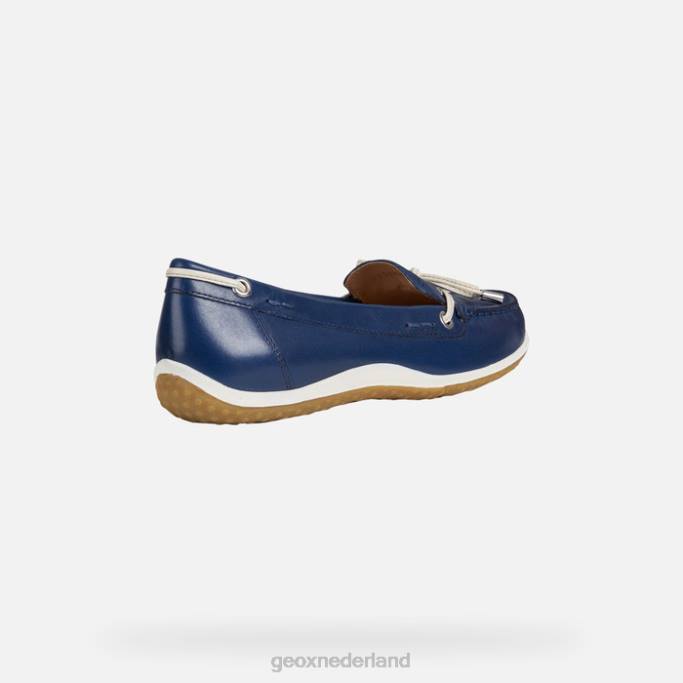 Geox vega moc vrouw 282Z65 blauw/huid