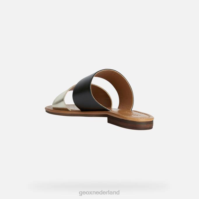 Geox Sozy's vrouw 282Z207 zwart/licht goud