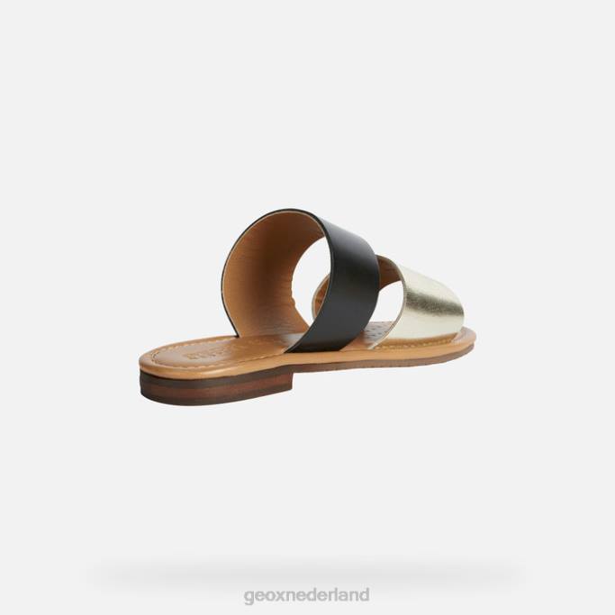 Geox Sozy's vrouw 282Z207 zwart/licht goud