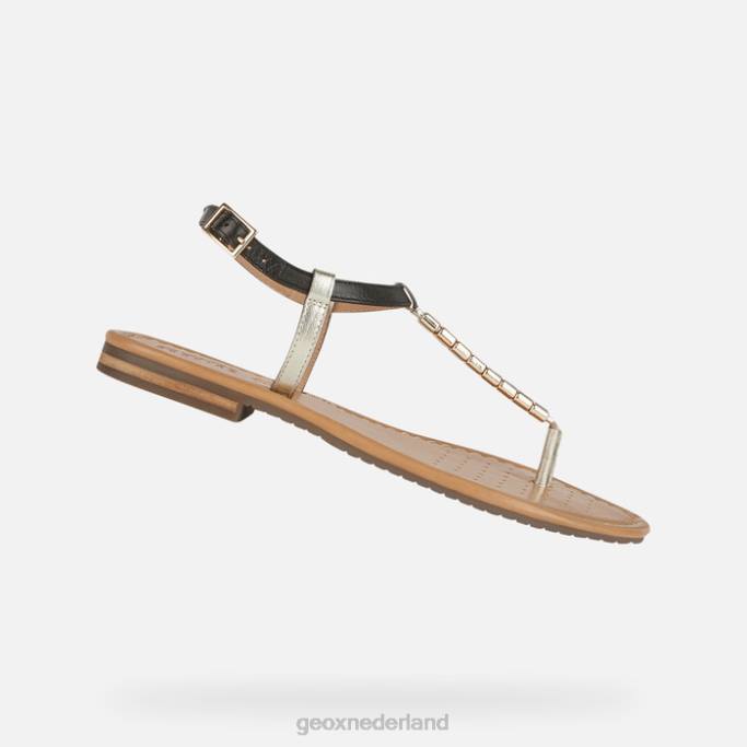 Geox Sozy's vrouw 282Z519 zwart/licht goud