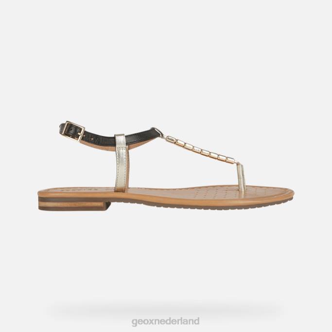 Geox Sozy's vrouw 282Z519 zwart/licht goud