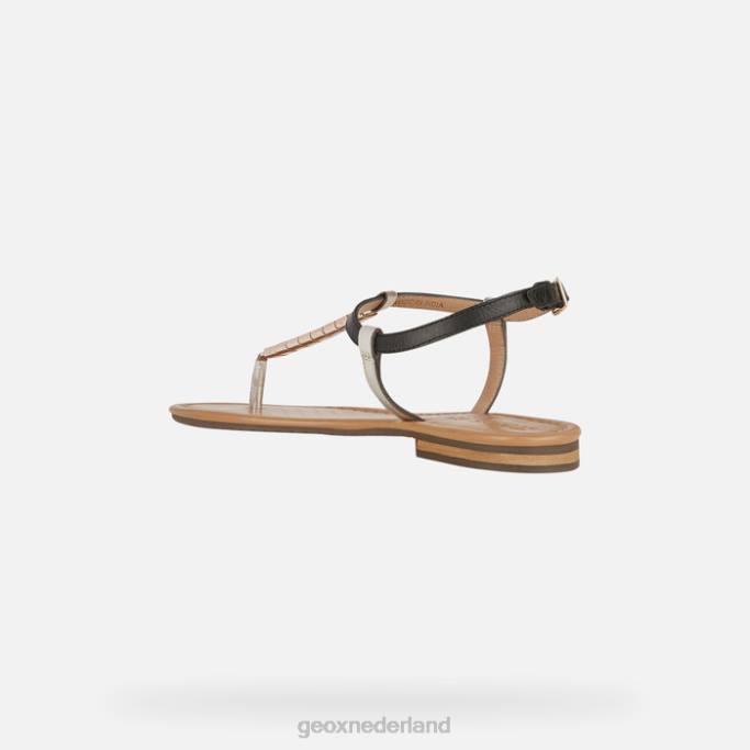 Geox Sozy's vrouw 282Z519 zwart/licht goud