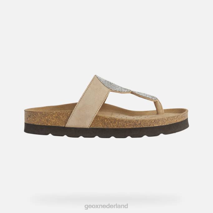 Geox brionia hoge vrouw 282Z379 licht taupe