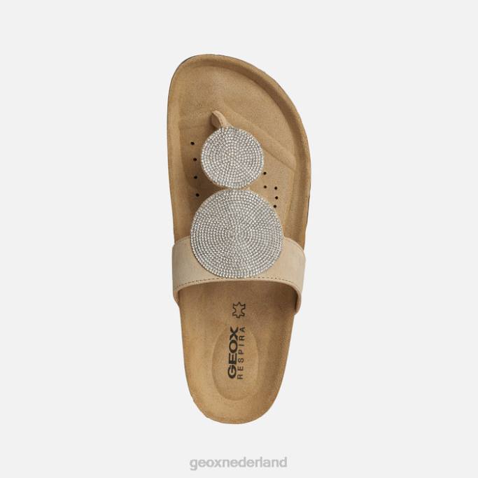 Geox brionia hoge vrouw 282Z379 licht taupe