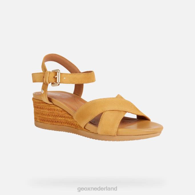 Geox ischia corda-vrouw 282Z1677 mosterd