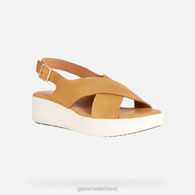 Geox laudara vrouw 282Z128 mosterd