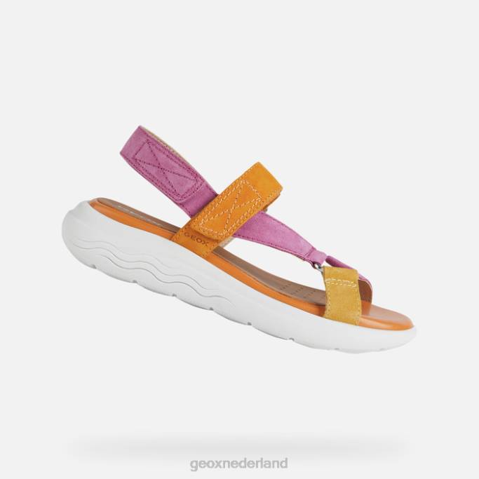 Geox spherica ec5w vrouw 282Z36 fuchsia/oranje