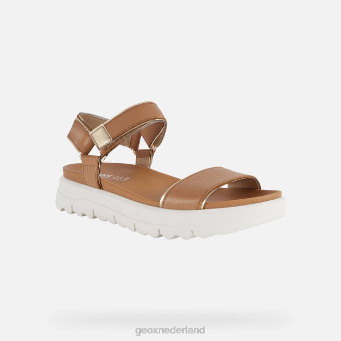 Geox xen 2.1s vrouw 282Z141 kameel/licht goud