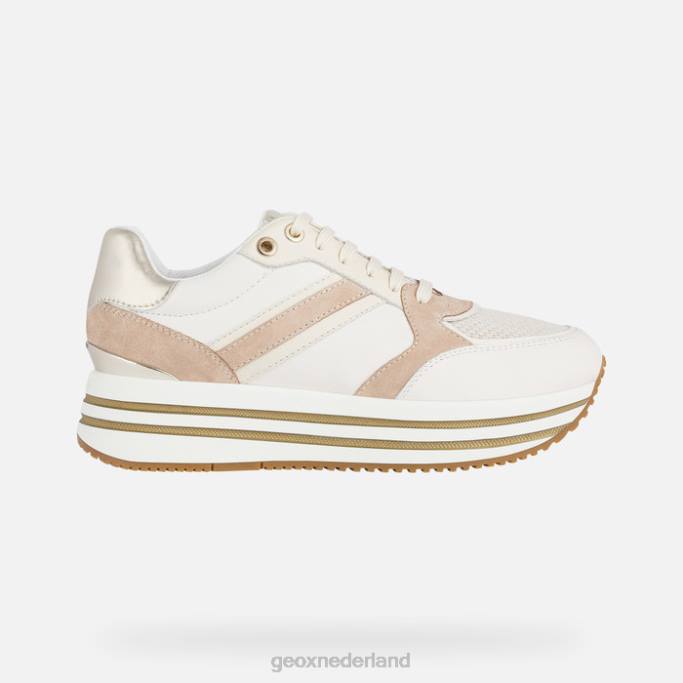 Geox Kency vrouw 282Z575 gebroken wit/donkere huid