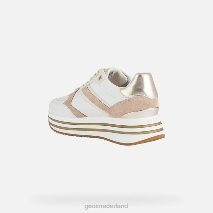 Geox Kency vrouw 282Z575 gebroken wit/donkere huid