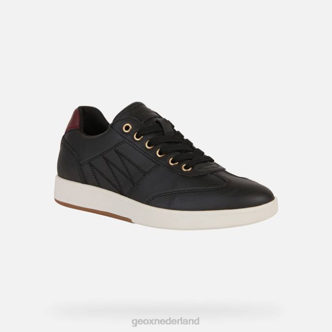 Geox Meleda vrouw 282Z254 zwart/dk bordeaux