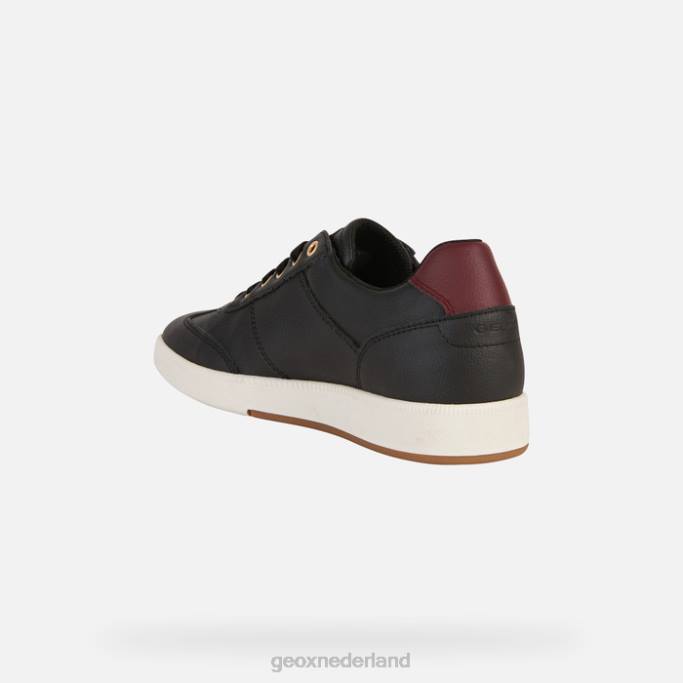 Geox Meleda vrouw 282Z254 zwart/dk bordeaux