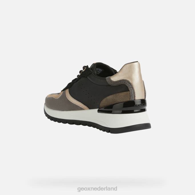 Geox desya vrouw 282Z191 zwart/donkergrijs