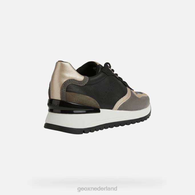 Geox desya vrouw 282Z191 zwart/donkergrijs