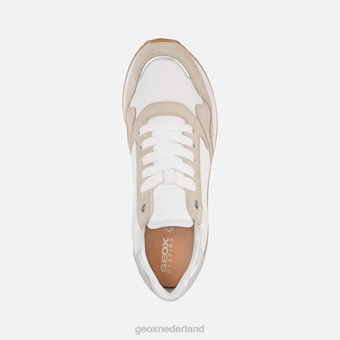Geox doralea vrouw 282Z250 wit/lt taupe
