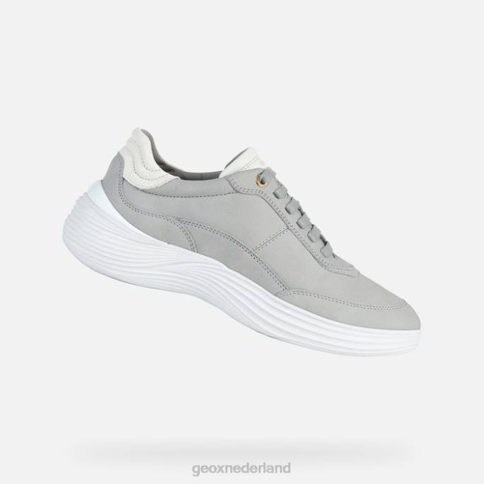 Geox fluctis vrouw 282Z90 lichtgrijs/wit