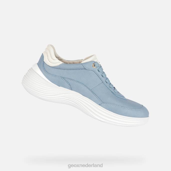 Geox fluctis vrouw 282Z91 lichte lucht/wit
