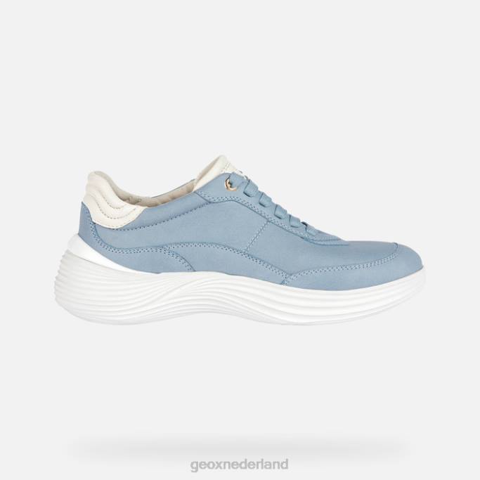 Geox fluctis vrouw 282Z91 lichte lucht/wit