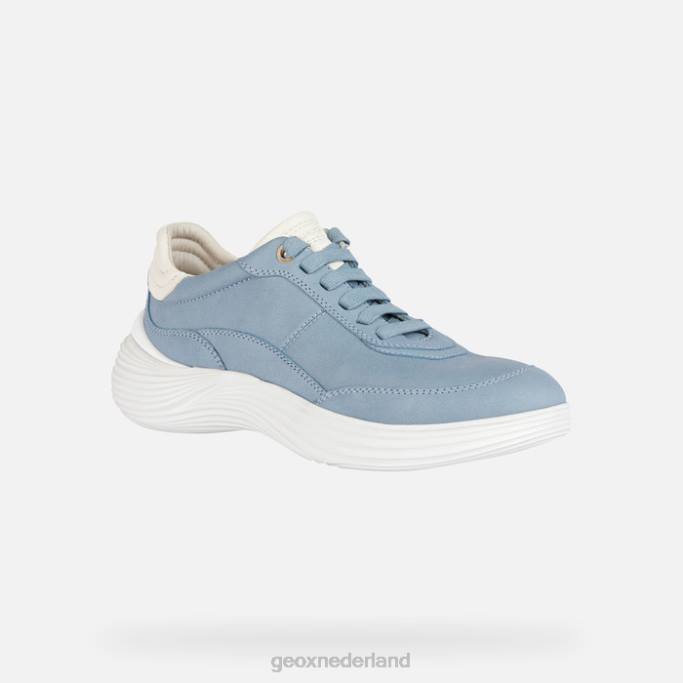 Geox fluctis vrouw 282Z91 lichte lucht/wit