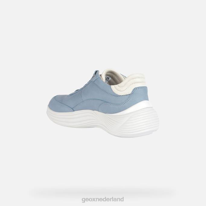 Geox fluctis vrouw 282Z91 lichte lucht/wit