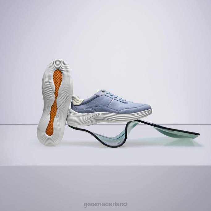 Geox fluctis vrouw 282Z91 lichte lucht/wit